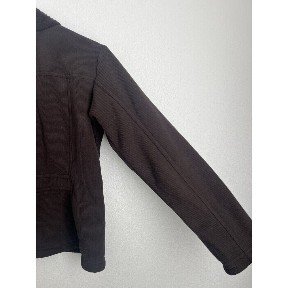 Patagonia Synchilla Jacket Women’s XS Full Zip Ribbed Knit Brown Outdoors Hike - Picture 7 of 9